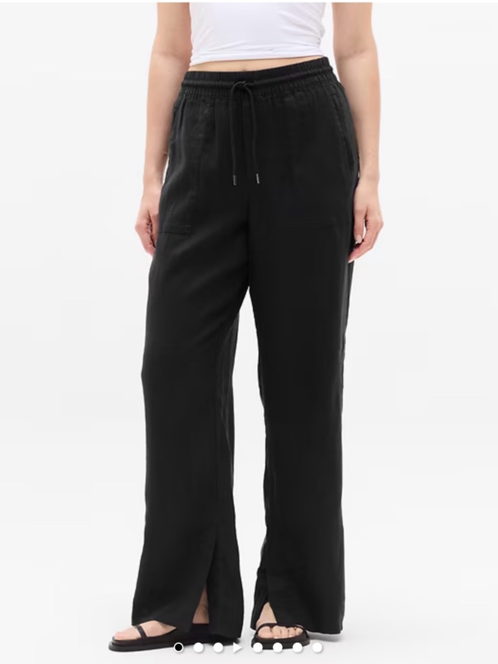 Athleta Retreat Linen Wide-Leg Pants